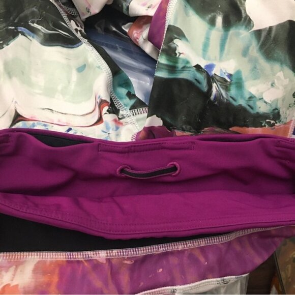 Lululemon Speed Tight III *All Full-On Luxtreme Pigment Wave Multi/Black/Plum - Picture 9 of 11